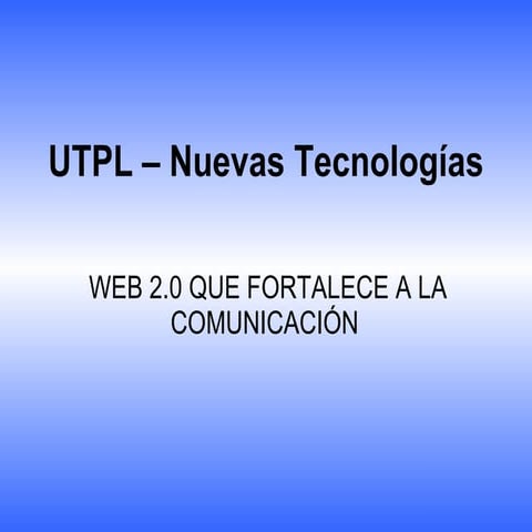 Ppt Nuevas Tecnologias