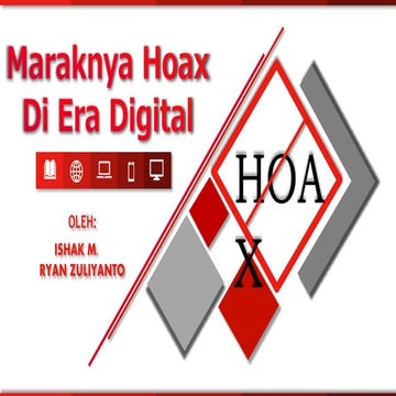 slide maraknya HOAX di era digital