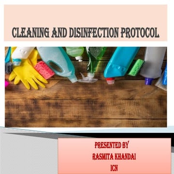 PPT OF CLEANING & DISINFECTION PROTOCOL.pptx