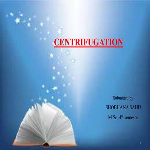Ppt of centrifugation