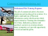 Commercial Pilot Training