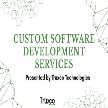 Custom Software Development Services for Business Growth | PDF