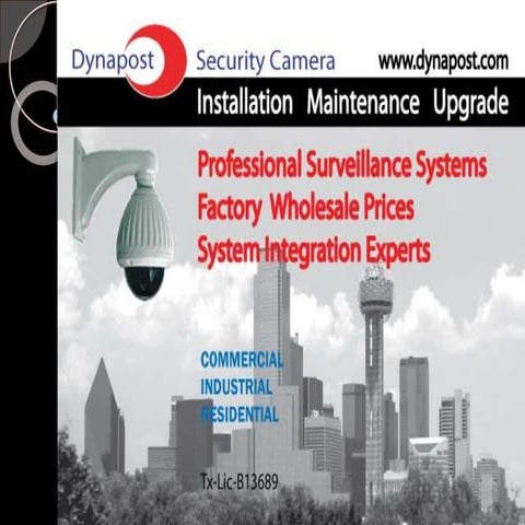 Shop cctv camera in dallas | PPTX
