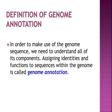 Ppt of genome annotatioon 2