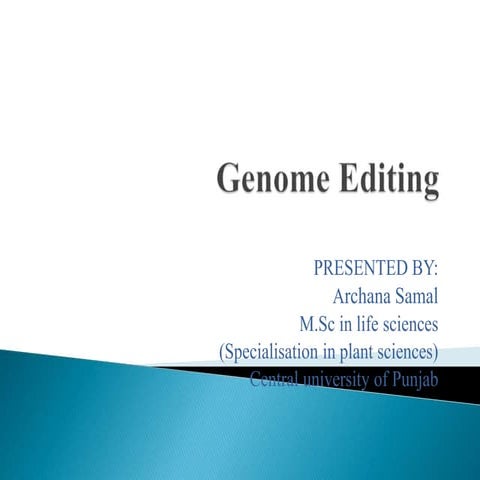 Ppt of genome editing