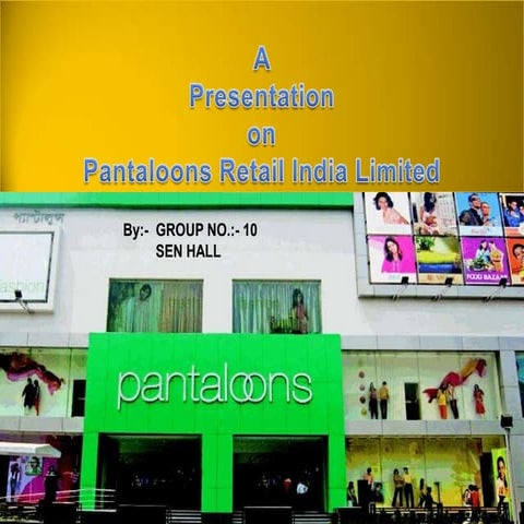 Indian Retail Sector and Pantaloons India Pvt. Ltd.mat