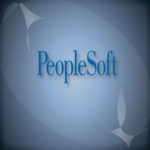Ppt Of Peoplesoft