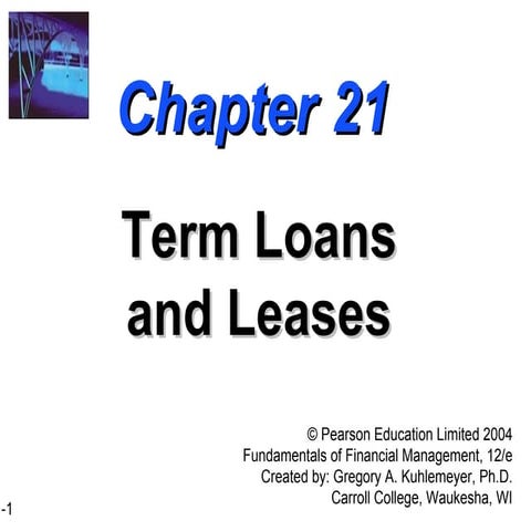 Ppt of term loan