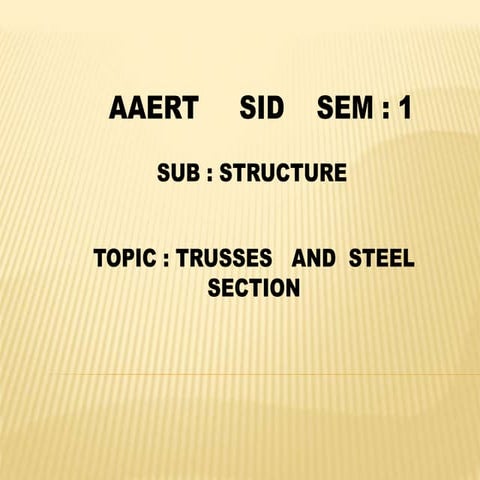 PPT OF TRUSSES