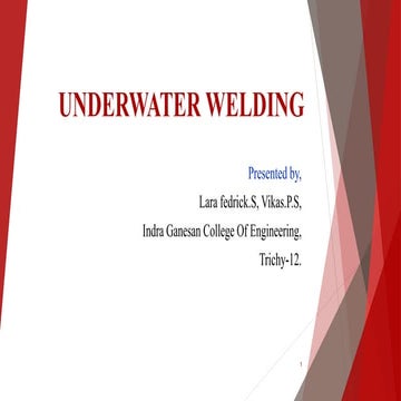 Under water welding PPT
