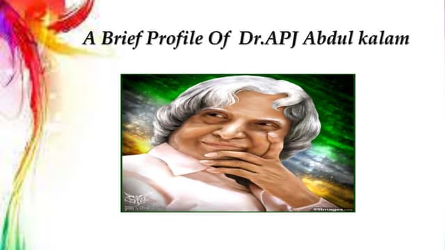 Ppt on abdul kalam