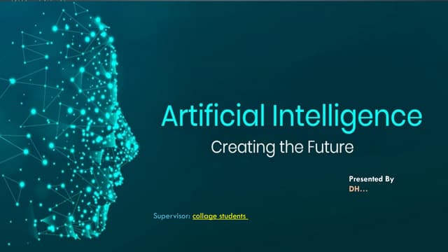 presentation  on the topic - Artificial Intelligence