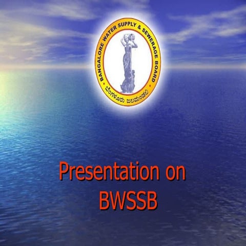 Bangalore's Water Supply situation - BWSSB | PPT