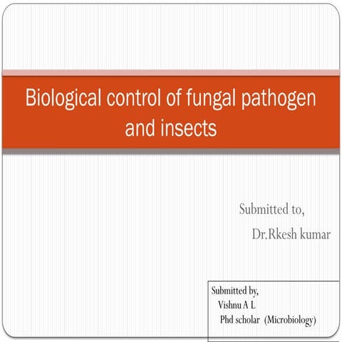 Mechanisms of Biological Control | PDF