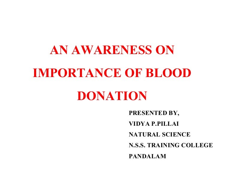 essay on blood donation