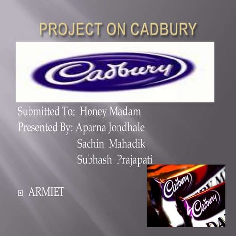 Ppt on cadbury