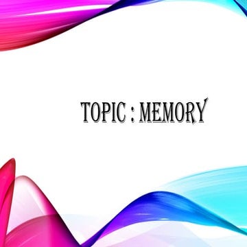 computer memory and its types | PPTX