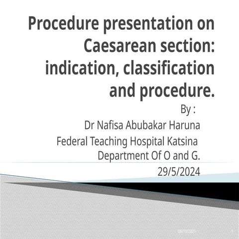 Overview of Ceaserean section indications | PPTX