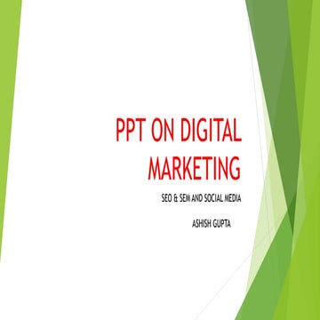Ppt on digital marketing
