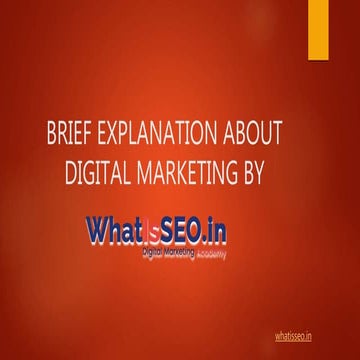 Digital Marketing by WhatIsSEO academy