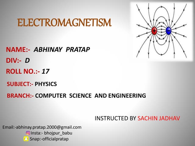 Ppt on electromagnetism