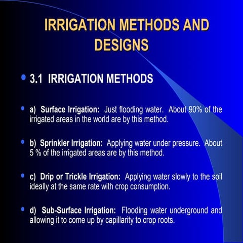 Ppt on irrigation