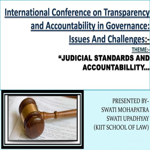 Ppt on judicial acc.