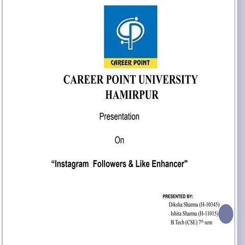Ppt on Instagram Like Inhancer And Followers