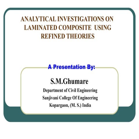 PPT  on laminated composite
