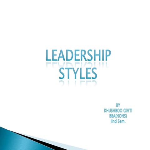 Leadership styles