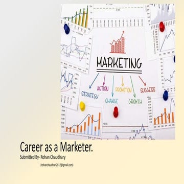 Ppt on marketer as a career