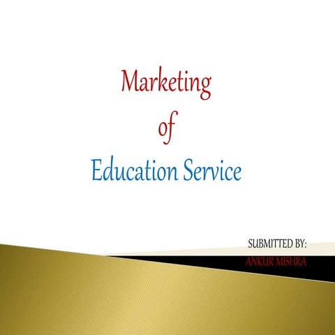  Marketing of education service 