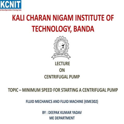PPT ON MINIMUM SPEED OF PUMP.pptx