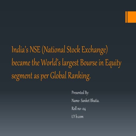 National Stock Exchange India