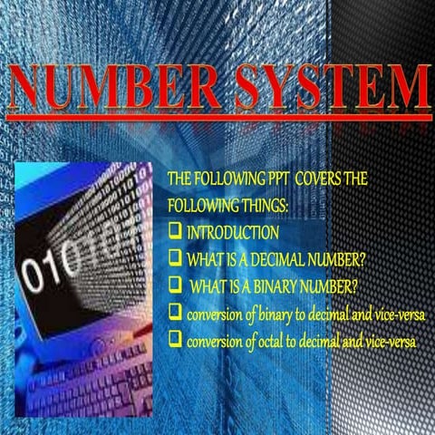 PPT ON NUMBER SYSTEM