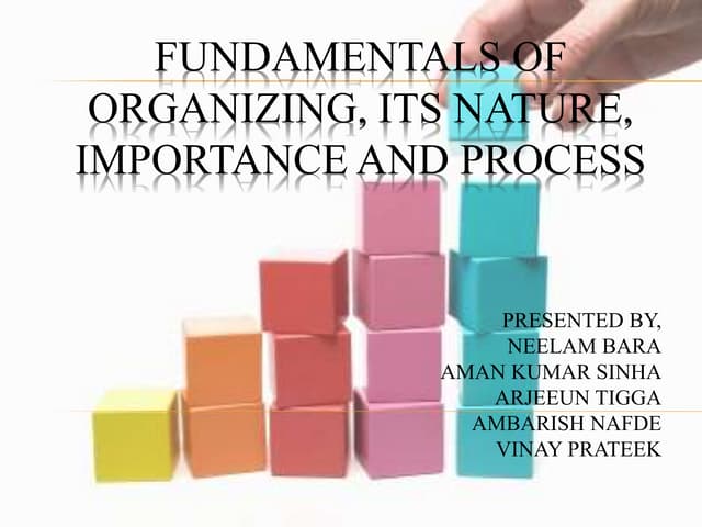 Organizing in management | PPT
