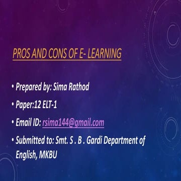 PPT on Paper 12 . ELT -01 