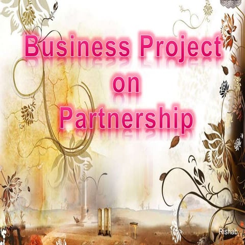 Ppt on Partnership.
