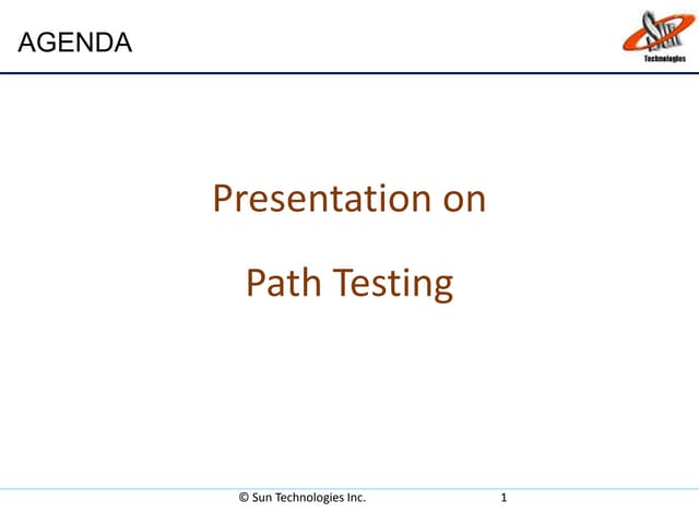 Path Testing