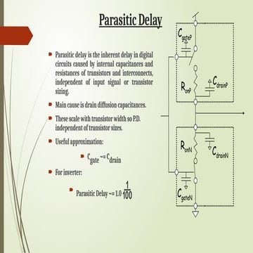 PPT ON PERFORMANCE PARAMETER Parasitic delay is the inherent delay in ...