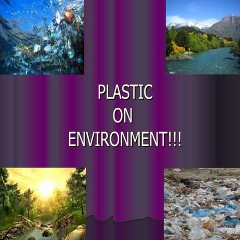Plastic pollution ppt
