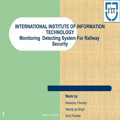 Power Presentation On Railway Track Fault Detector