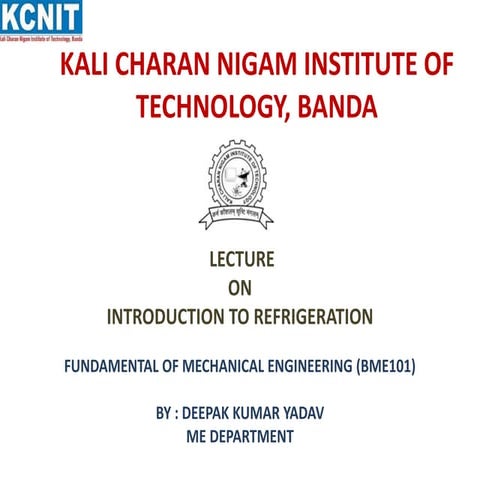 PPT ON REFRIGERATION.pptx