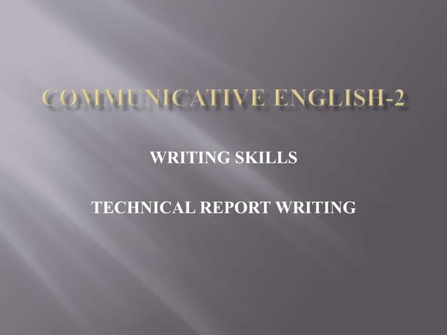 PPT ON REPORT WRITING.pptx
