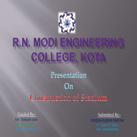 Ppt on stadium construction