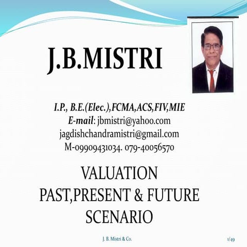 PPT_ON_VALUATION Business Valuation  Final