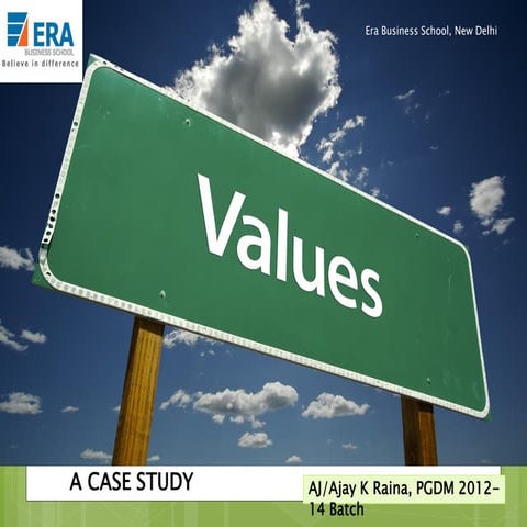 Values - organisational behaviour