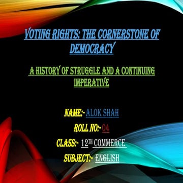 Voting rights | PPTX