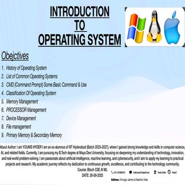 PRESENTATION OF OS #YOUNIS HYDER #pdf macbook