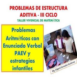 PROBLEMAS ARITMETICOS CON ENUNCIADO...